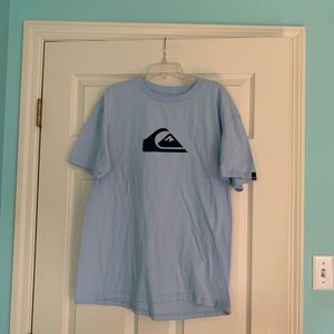 Mens Quiksilver T-Shirt / Light Blue / Large